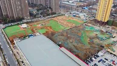城市建设地产开发学校建设挖土机土渣车视频的预览图